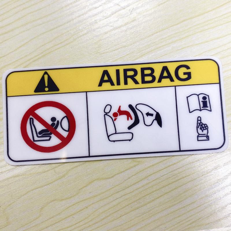 Наклейки на машину 'Airbag' Водонепроницаемые виниловые наклейки Автоаксессуары Pegatinas Para Coche DIY Стайлинг автомобиля