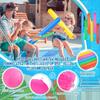 Lot de 6 frites de piscine gonflables de 105 cm (41,3 pouces), flotteurs colorés en PVC pour adultes – Idéal pour la piscine, la plage, le lac et