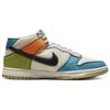 Nike Dunk Mid Pale Ivory Multi-Color Мужские кроссовки Mineral-Teal Moss Black DV0830-100