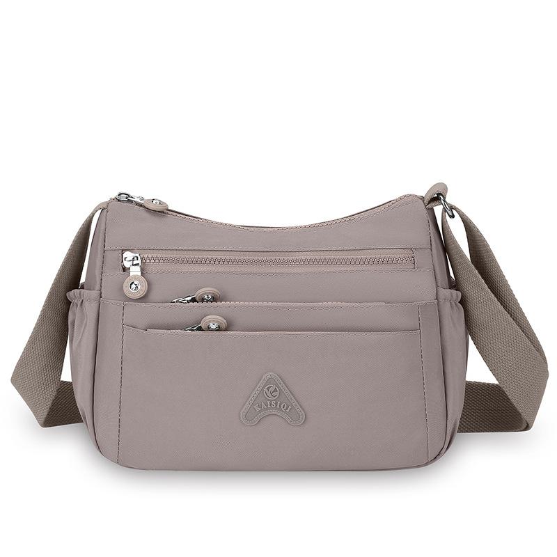 Женская сумка через плечо, нейлоновая сумка, многослойный карман, большая вместимость, сумка через плечо