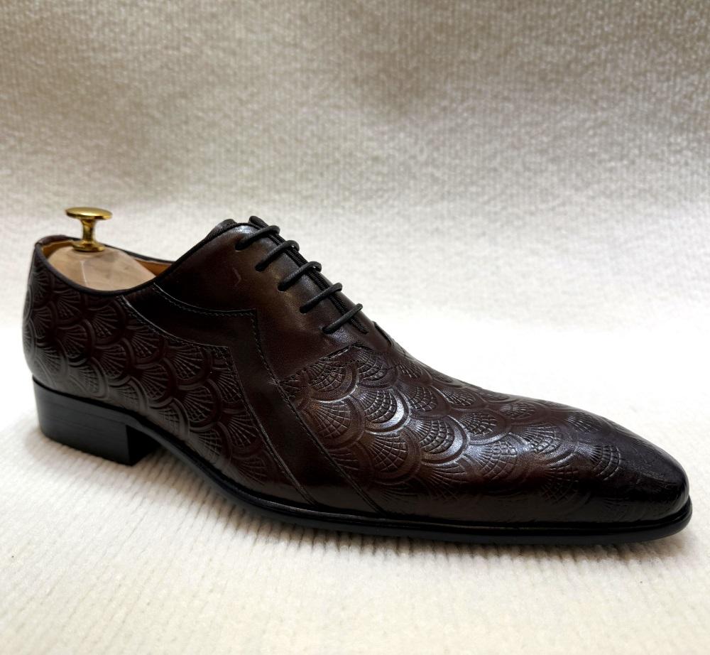 Модная мужская итальянская дизайнерская обувь ручной работы из натуральной кожи, черная, коричневая, оксфорды, деловая офисная обувь на шнуровке, дерби