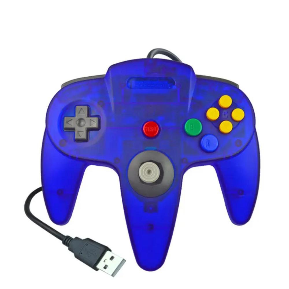 Геймпад N64 Классический USB Проводной Пульт Джойстик Игровой Аксессуары Классическая Консоль 64 Ретро Игры для Mac Компьютера ПК