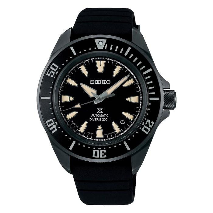 Мужские часы Seiko Prospex SBDY133 Японские Механические Автоматические (с ручным заводом) Дайверские часы 200м Водонепроницаемые для подводного плавания Полностью черные (