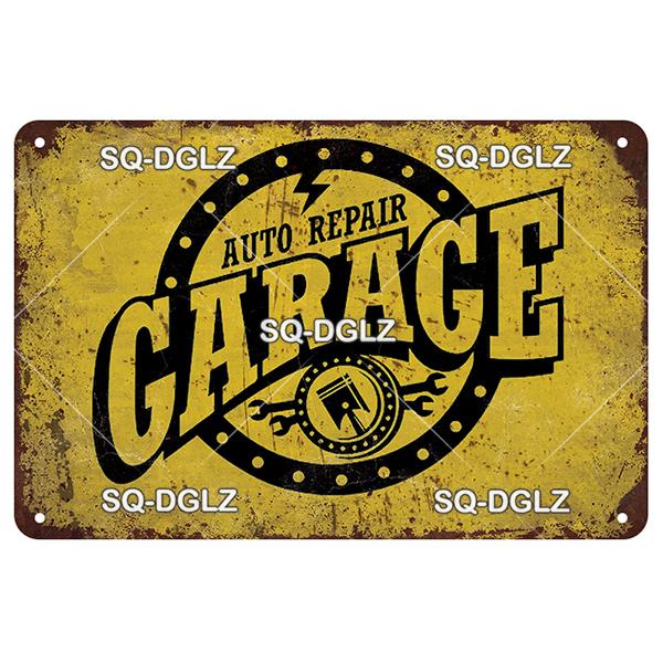 SQ-DGLZ винтажная металлическая вывеска, классические автомобили, жестяная вывеска, тарелка для гаража, магазина, домашний бар, дверь, Настенный декор, наклейка, украшение, табличка, постер