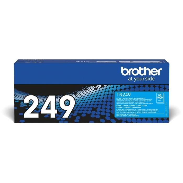 Toner trés haute capacité - BROTHER - TN249C - Cyan - 4000 pages