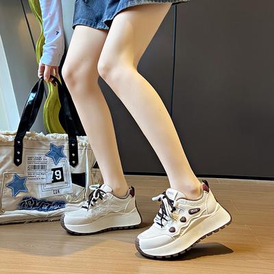 Новые папины кроссовки женские весенние студенческие спортивные кроссовки для бега повседневная обувь на высокой толстой подошве