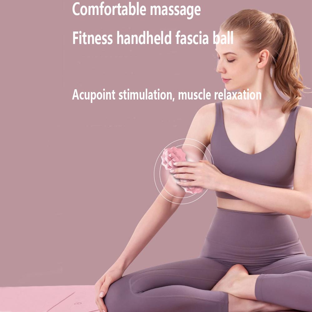 TPR Raised Point Fascia Massage Ball Deep Tissue Muscle Relaxation Yoga Fitness Ball Waist Back Foot Massager Posture Master