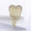 Temperament Tassel Brooch For Women, Heart-shaped Corsage Pin, Atmospheric Cardigan Buckle Pin, Coat Accessories