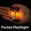 Мини Карманный светодиодный фонарик USB Перезаряжаемый Фонарь Брелок Зажим Крышка Свет Длительная работа Аварийный Туризм Кемпинг На открытом воздухе