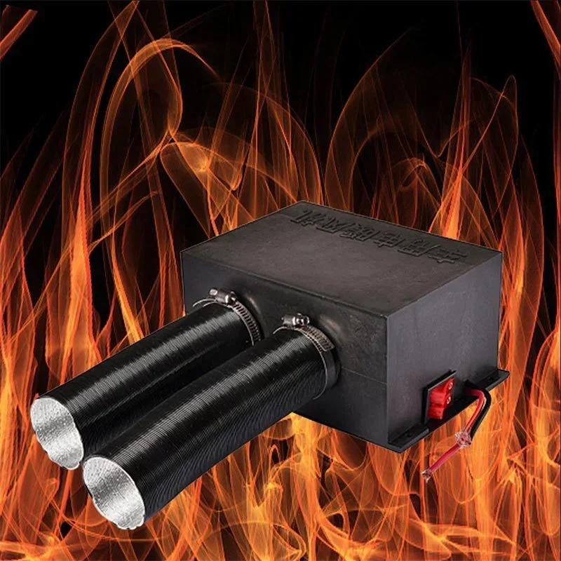 12 В/24 В Воздушный вентилятор Парковочный обогреватель 300 Вт 2 отверстия Автомобильный обогреватель Вентилятор Обогрев Окна Ветрового стекла Демистер Дефростер Для Автомобиля Грузовика Ван