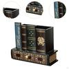 Antique Book Style Pen Holder with Drawer for Office And Study