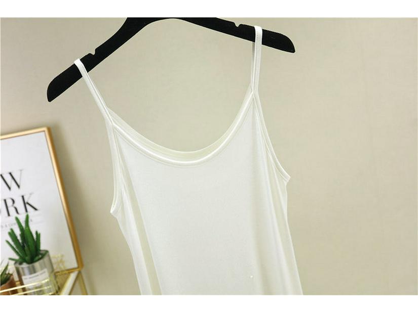 Женское облегающее миди-платье без рукавов из модального хлопка - Большой размер, Летнее с круглым вырезом, Подкладка-комбинация