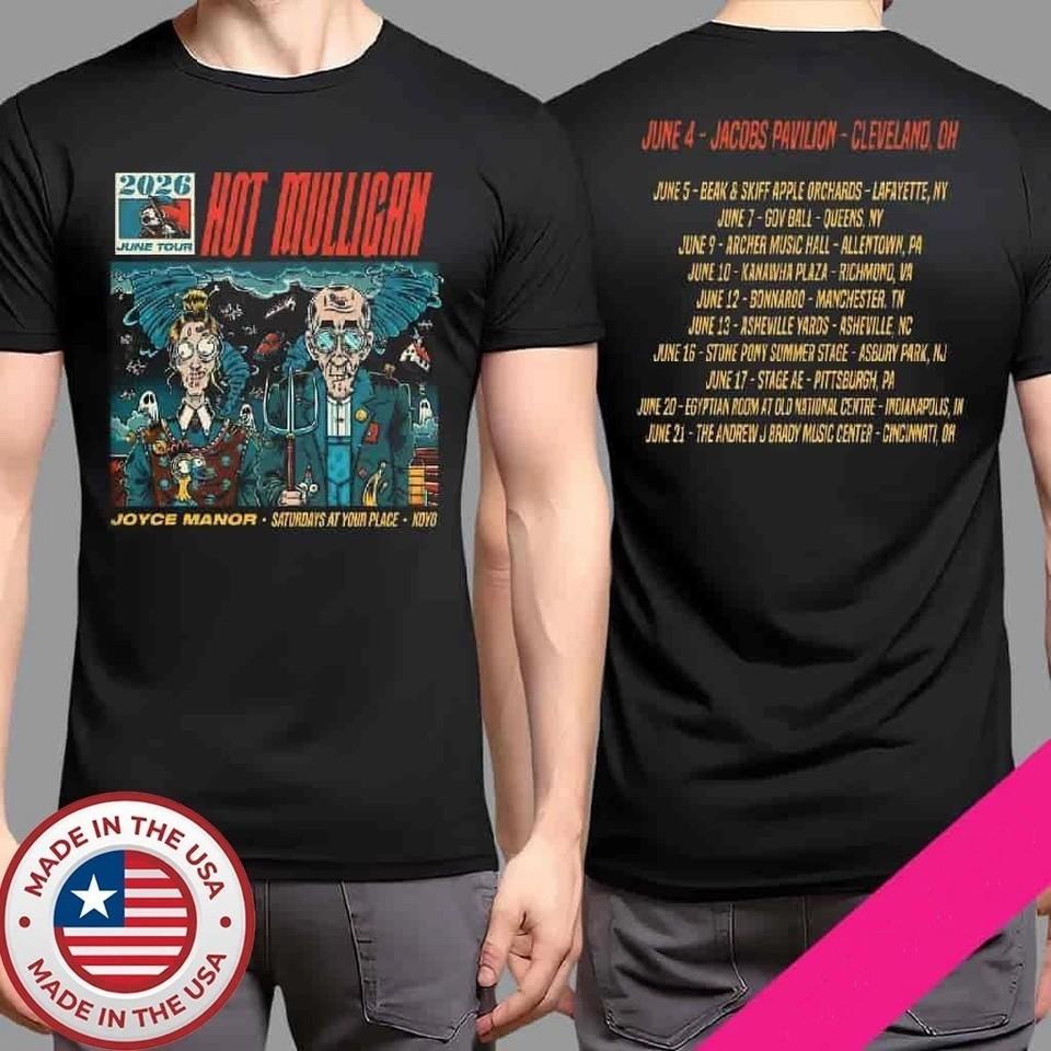 Hot Mulligan June Tour 2026 North American Schedule List Dates Unisex T-Shirt