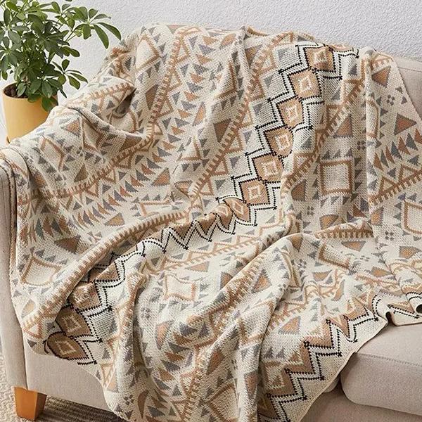 WTEMPO Офисные вязаные одеяла с кисточками в богемном стиле, одеяла для ног, шали на все тело, маленькие одеяла для сна в общежитии, домашние одеяла для кровати