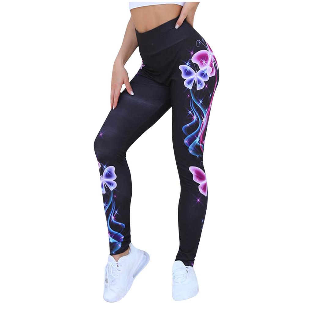 Женские эластичные леггинсы для йоги, фитнеса, бега, спортзала, спортивные брюки полной длины для активного отдыха