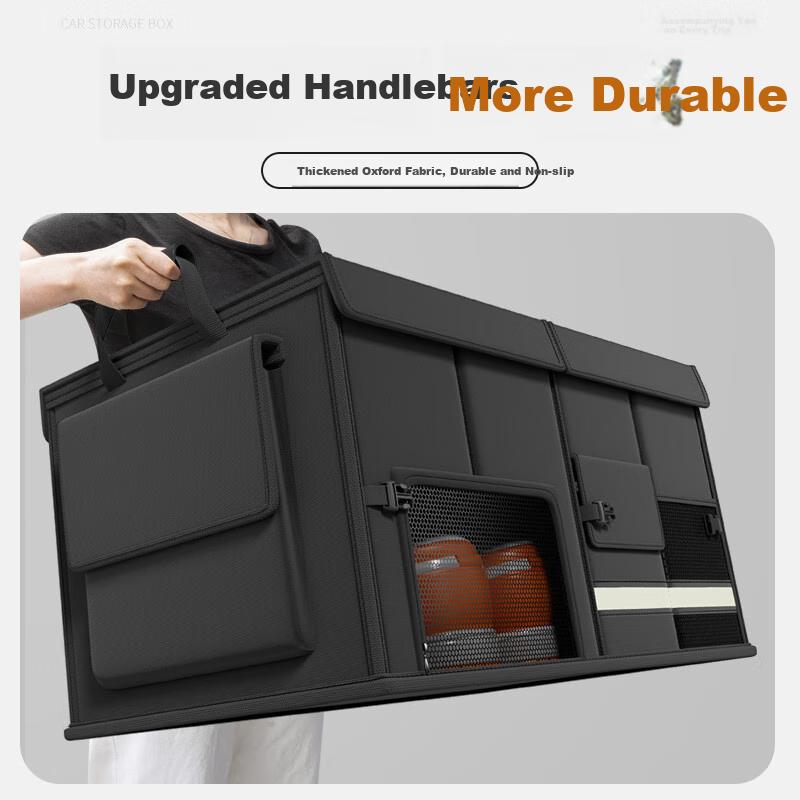 Vilscijon Car Trunk Organizer, Travel Storage Box, Car Storage Container, Multifunctional Oxford Cloth Folding Organizer