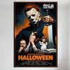 Металлическая жестяная табличка - Хэллоуинский фильм - Майкл Майерс Лори Строуд - Хоррор Постер - Винтажная настенная табличка для дома, бара, клуба