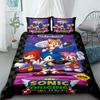 Sonic Duvet Cover for Kids Cool Bedding Set, Duvet Cover for Bedroom Decor Twin, Double, Queen,Soft and Comfortable and King
