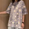 2020 New Daisy Short-sleeved T-shirt Female Bottoming Korean Version of Loose Body T-shirt Half-slee