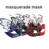 2Pcs Masquerade Mask for Men Women, Glitter Butterfly Eyemask Masquerade Half Face Cover Masquerade Costume Decoration