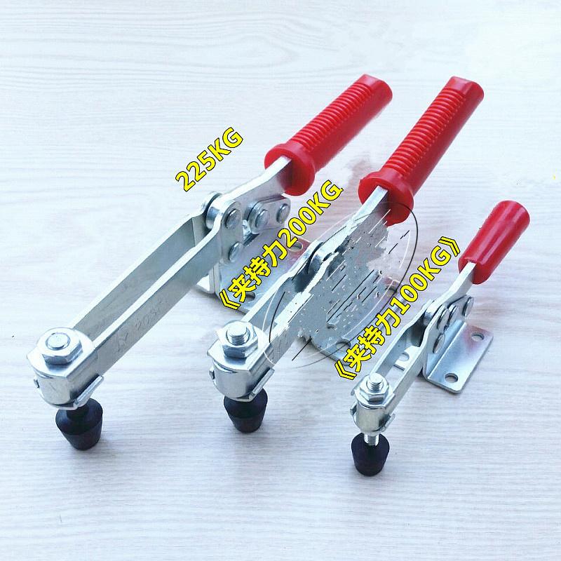 Red Toggle Clamp GH-201B 100kg Quick Release Tool Horizontal Clamps Hand New Heavy Duty Tooling Accessory