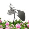 Percussionist Music Figurines and Statues Beat The Drums with The Wind Outdoor Wind Sculpture for Yard Art Lawn Garden Decor