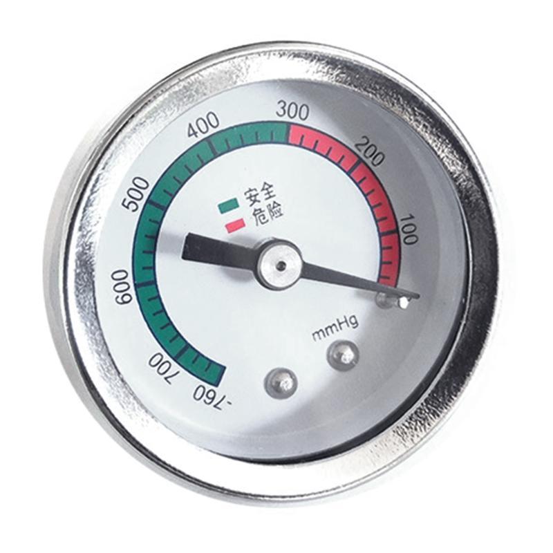 F68D Negative Pressure Meter with Clear Scale Durable Vacuum Pressure Gauge 7.2mm