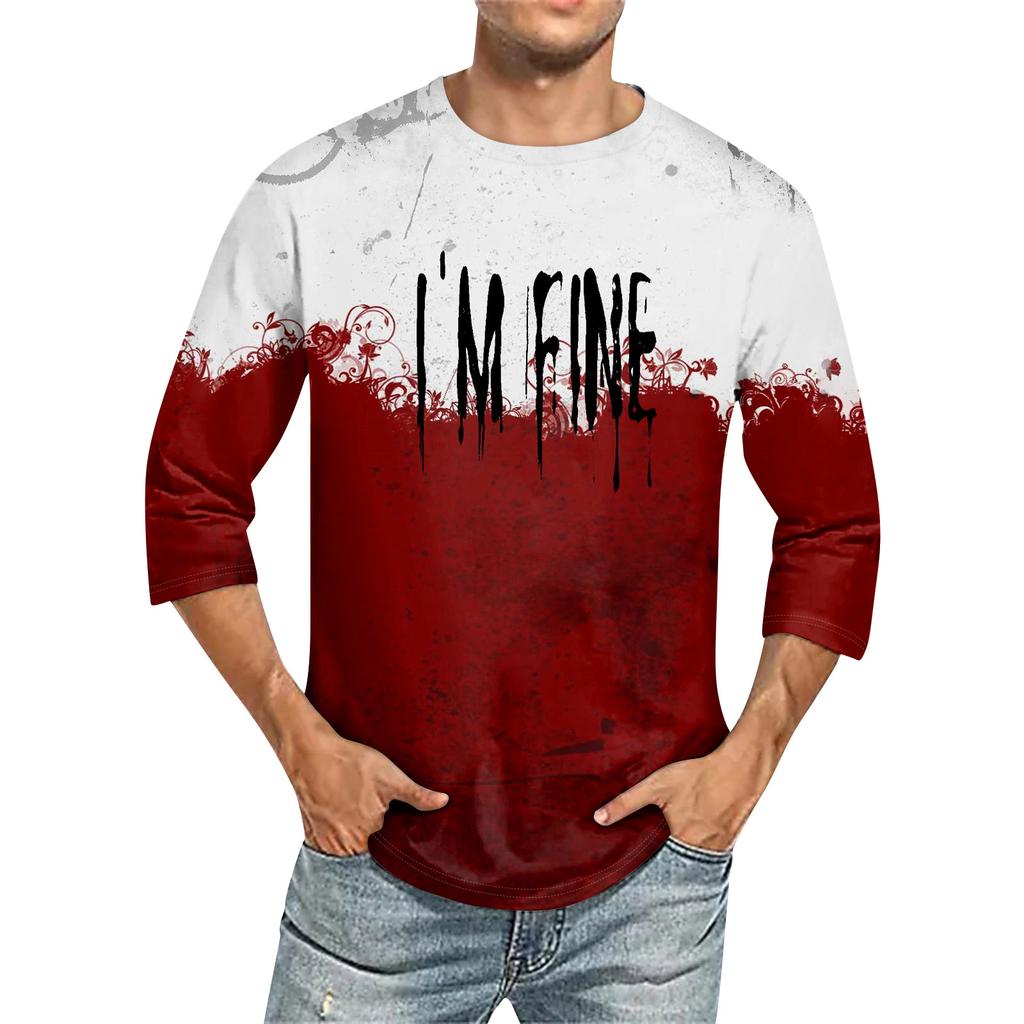 Men's T-shirt T-shirts Graphic Text Pool3D Printing Street Casual Short Sleeve Printed Clothing Basic