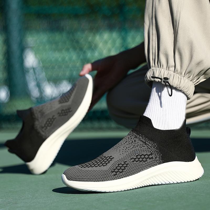 Женская ортопедическая спортивная обувь мужская трикотажная обувь для ходьбы кроссовки спортивные повседневные слипоны унисекс легкие дышащие туфли