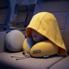 Ice Silk Ergonomic Neck Pillow Soft Travel  Pillow Nap Hooded Neck Pillow  Airplane