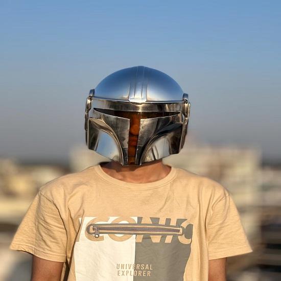 Шлем Мандалорца Шлем Броня Мандо Косплей Средневекового Рыцаря Дин Шлем Мандалорца Идеальный Подарок для Поклонников Звездных Войн