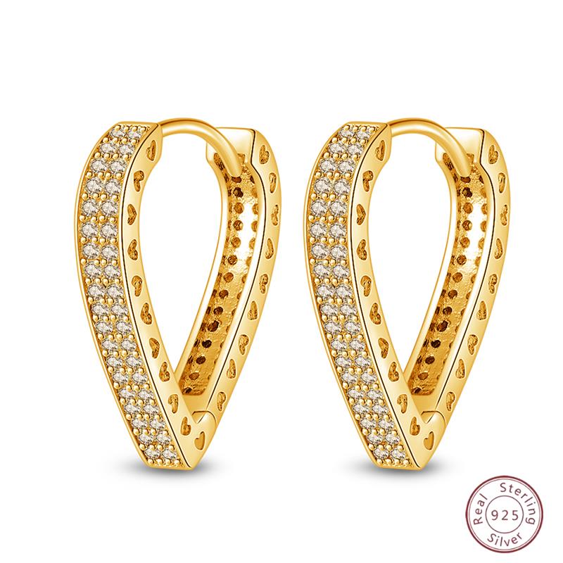 Серьги-кольца из серебра 925 пробы, минималистичные, золотые, круглые, модные, с застежкой-пряжкой с цирконием, свадебные украшения, подарок для женщин