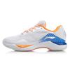 Li Ning Raid 2 Сетчатые Амортизирующие Износостойкие Нескользящие Низкие Бадминтонные Кроссовки Женские Оранжево-Белые AYAP004-3