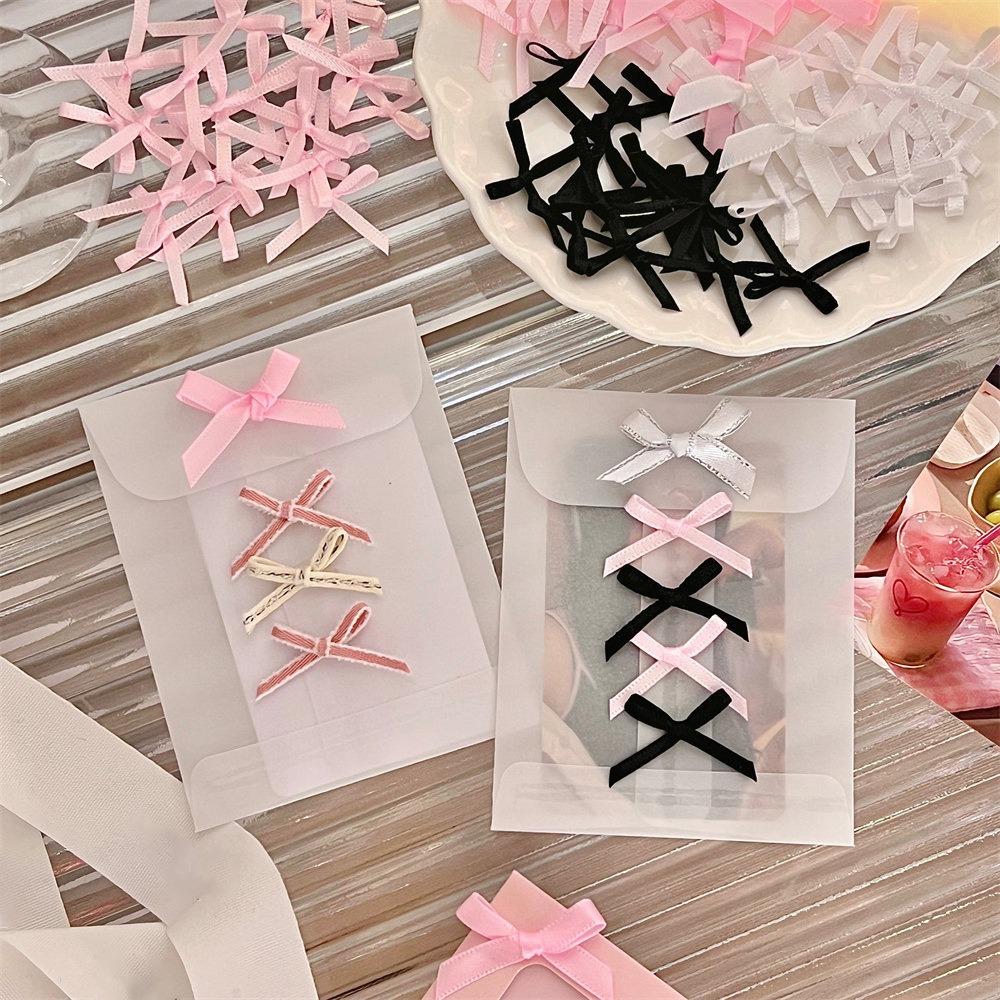 Mini Card Packaging Materials 10pcs/Pack Packaging Decorations Lovely Small Bow Accessories
