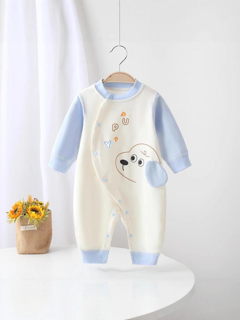 Pure Cotton Baby Romper - Newborn Spring/Autumn Jumpsuit Pajamas, Four Seasons Style