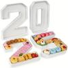 1pc Number Candy Box Snack Box Creative Graduation Fruit Platter Sum Snack Plate