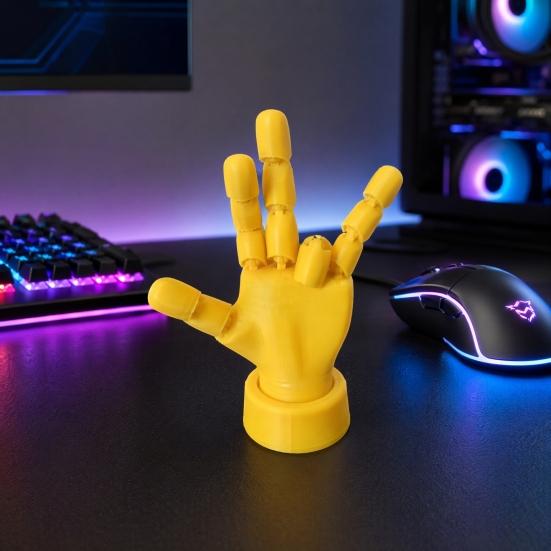 Подвижные шарнирные руки, 3D-печатный реквизит, Статуэтка руки с подвижными пальцами, Гибкое PLA-украшение для рабочего стола, Креативная симуляция