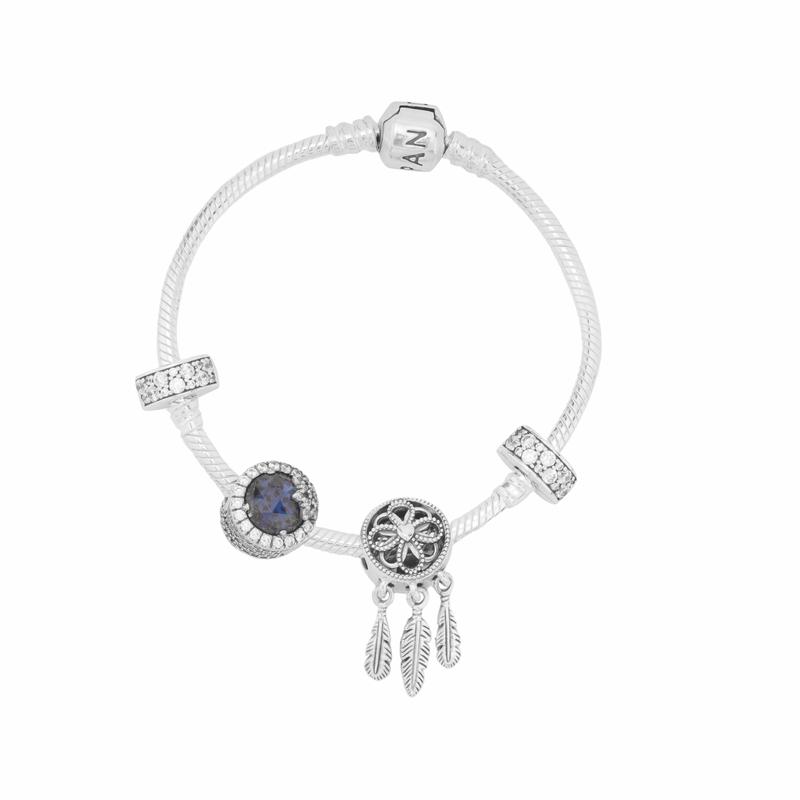 Pandora Jia Qi Rumeng 925 Silver Bracelet Set Women's Silver ZT0356