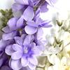 Simulated Hyacinth Silk Delphinium Flowers Realistic Texture Iron Wire Stems Fake Flower