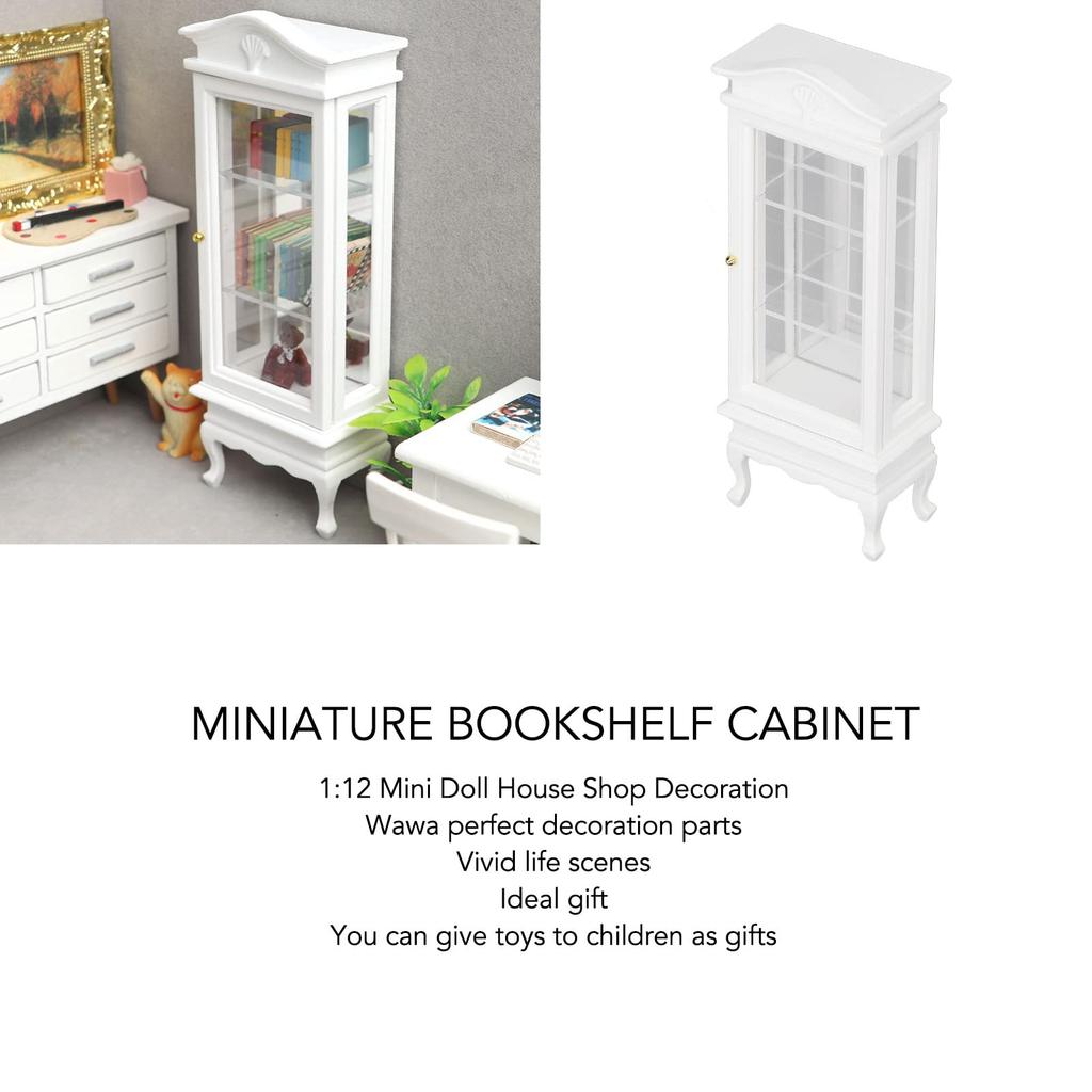 112 Dollhouse Miniature Cabinet Dollhouse Decoration Dollhouse Display Cabinet