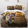 Motorcycle Bedding Set Single Twin Full Queen King Size Wild Race Bed Set Aldult Kid Bedroom Duvetcover Sets 3D Print Cool 031