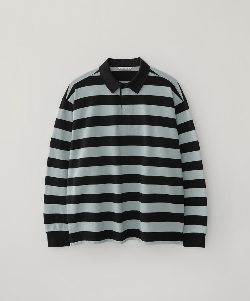 BLANKROOM Rugby Tee_Mint / Black