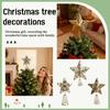Iron Tree Top Star Christmas Tree Golden Five-pointed Star Decoration Christmas Decoration Ornaments