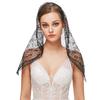 Церковная вуаль Мантилья Латинские мессы Вуали Цветочный кружевной дизайн для покрытия головы для католических часовен Крещения и Крещения