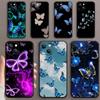 Butterfly Phone Case For iPhone Samsung Galaxy Redmi Xiaomi Oppo OnePlus Note S A 7 8 9 10 11 12 13 14 20 21 22 23 53 54 Pro Max Plus Ultra TPU Soft