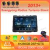 Для Ssangyong Rodius Turismo Stavic 2013+ Android 14 Радио Carplay Автомобильный мультимедийный проигрыватель Интеллектуальная система Автонавигация GPS
