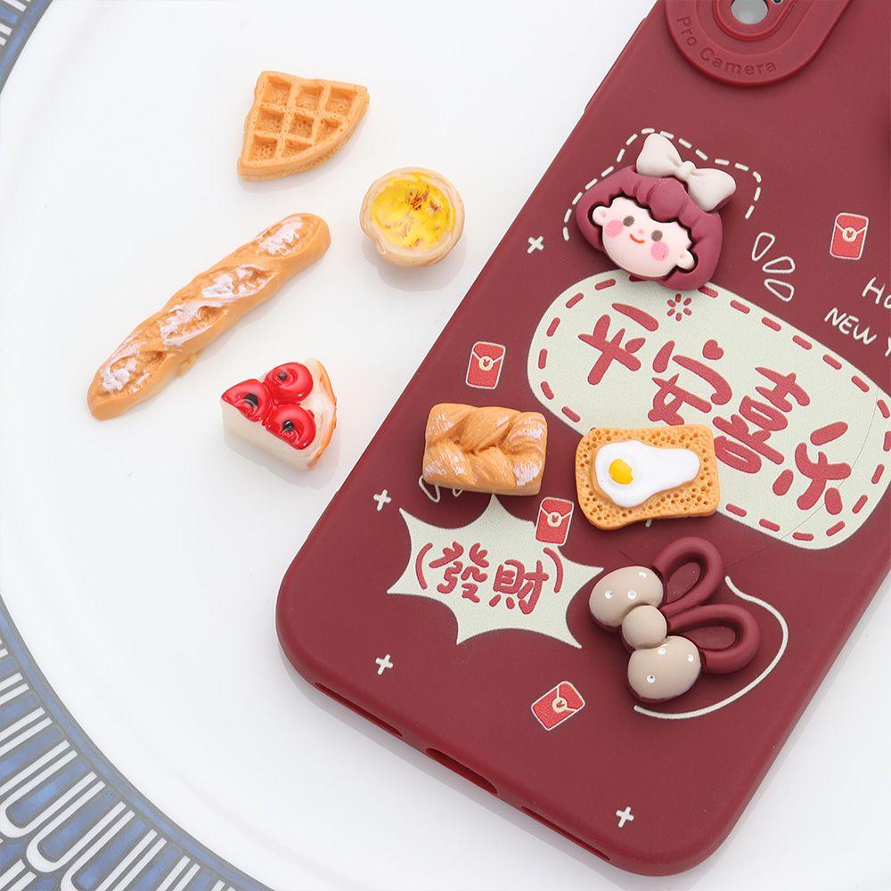 Изготовление ювелирных изделий Аксессуары Модель Кукольного домика Миниатюрный Завтрак Еда Игровая Имитация Еда Мини Хлеб