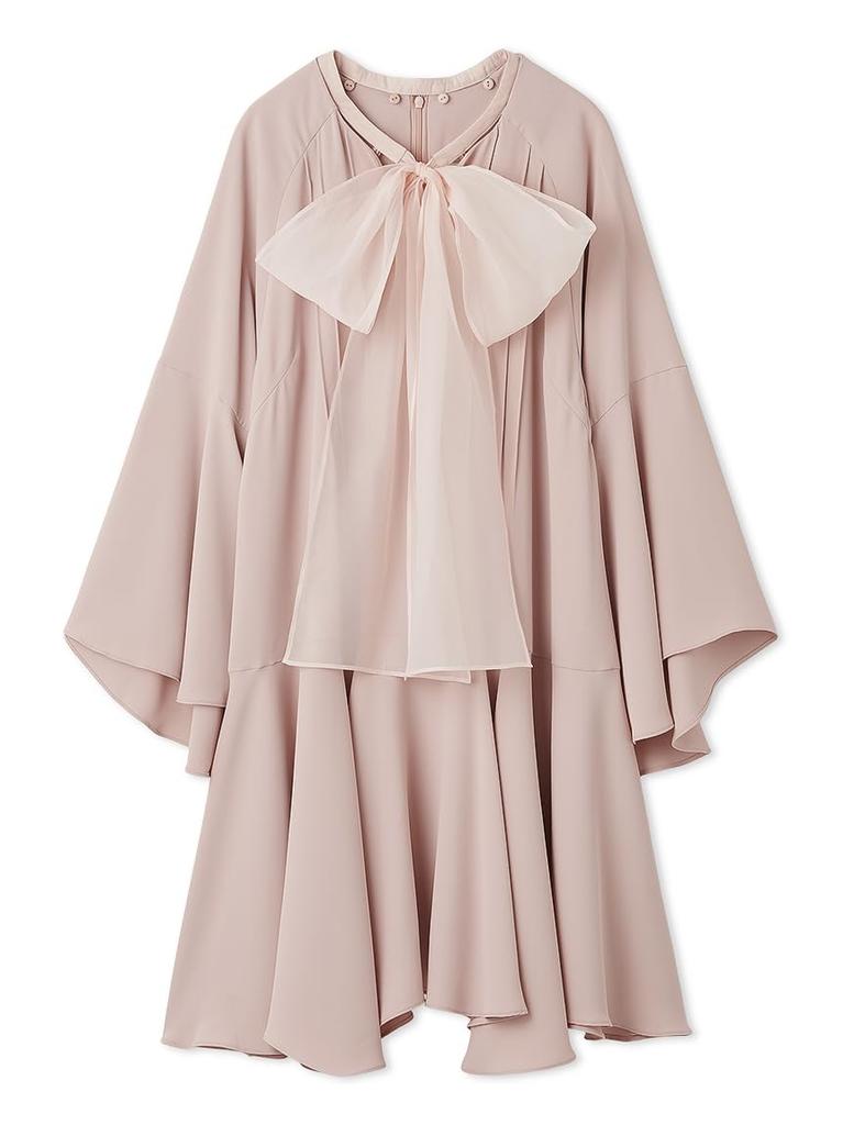 Big Ribbon Flare Dress CWFO255063CPNK38