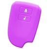 IKT Smart Key Silicone Cover for Toyota Cars, 2 Buttons, Light Purple, HiAce, Regius