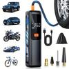Портативный воздушный компрессор, насос для шин 150 PSI с ЖК-дисплеем, автостоп, USB-зарядка для автомобиля, велосипеда, мяча